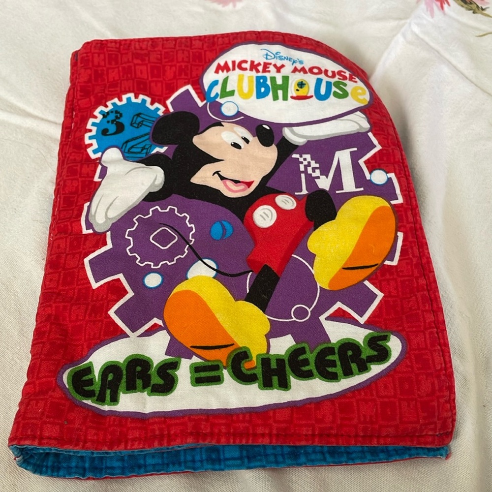 Disney Mickey Mouse Club House Ears - Cheers Fabric Cloth Book Panel